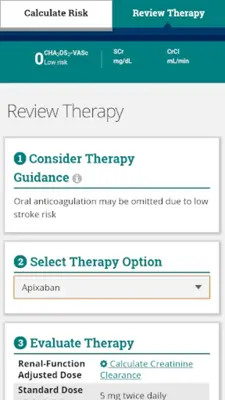 AnticoagEvaluator android App screenshot 10