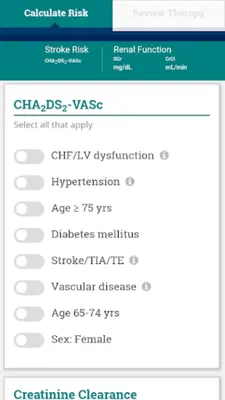 AnticoagEvaluator android App screenshot 13