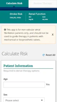 AnticoagEvaluator android App screenshot 14